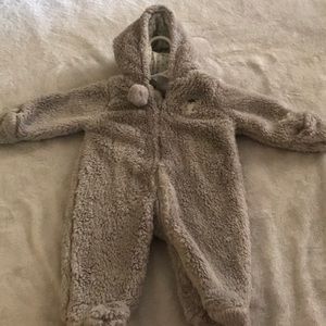 Newborn fleece snow suit